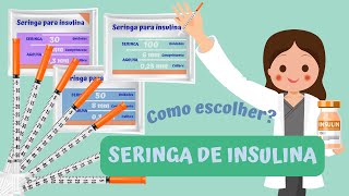 Seringas para aplicação de INSULINAS Como escolher [upl. by Frida]