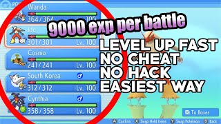 Easiest ways to LEVEL 100 in BDSP [upl. by Ienttirb]