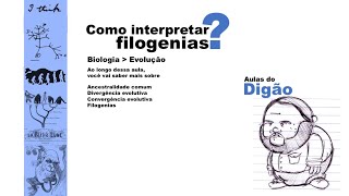 Como interpretar filogenias Árvores filogenéticas Cladogramas Evolução [upl. by Ayor]