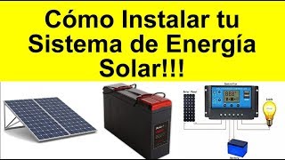 Como conectar el sistema de energía solar [upl. by Min]