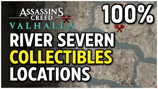 Assassins Creed Valhalla  River Severn All Collectibles River Raids [upl. by Haleak749]