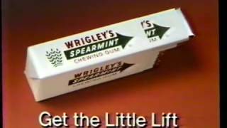 1986 Wrigleys Spearmint Gum quotThat little liftquot quotBeach Baseballquot TV Commercial [upl. by Artenehs431]