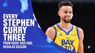 ALL 337 of Stephen Currys 3Pointers From 202021 NBA Regular Season [upl. by Durgy]