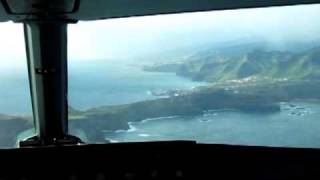 Madeira Funchal A320 cockpit landing [upl. by Gahl]