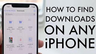 How To Find Downloads On Your iPhone 2021 [upl. by Cammy]