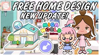 NEW FREE HOME DESIGNER 🤩 MIGA WORLD 🌎 [upl. by Aitra]