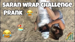 SARAN WRAP CHALLENGE [upl. by Berhley]