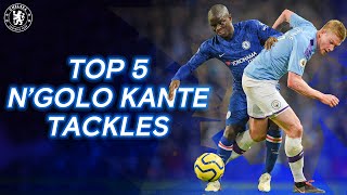 Ngolo Kantes Defensive Masterclass  Top 5 Tackles [upl. by Burne926]