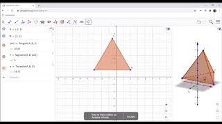 Tetraedro con Geogebra 3D [upl. by Gable]