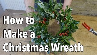 How to Make a Christmas Holiday Wreath [upl. by Barbra354]