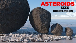 ASTEROIDS Size Comparison 🌑 [upl. by Dnomse213]