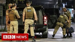 Brazil bank heist Armed gang mount fierce assault  BBC News [upl. by Kaila]