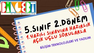 Bilişim Teknolojileri 5Sınıf 2Dönem 1Sınava Hazırlık Videosu [upl. by Eob697]