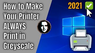 How to Make A Printer Always Print in Greyscale on Windows [upl. by Zonnya]