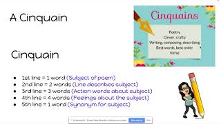 How to write a cinquain [upl. by Placeeda]