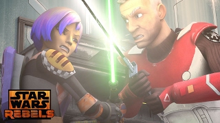 Star Wars Rebels Sabine Vs Gar Saxon [upl. by Olyhs]