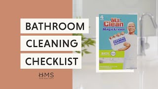 BATHROOM CLEANING CHECKLIST [upl. by Garvey]