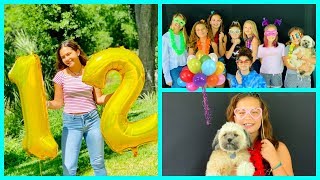 MY OFFICIAL 12TH BIRTHDAY PARTY  SISTERFOREVERVLOGS 480 [upl. by Conchita177]