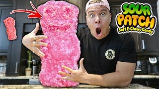 GUMMY FOOD VS REAL FOOD SMOOTHIE CHALLENGE SOUREST Giant Worm Toxic Waste Wengie amp Collins Key [upl. by Assirrac]