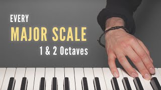 All 12 Major Scales  Just the Fingerings [upl. by Robinson]