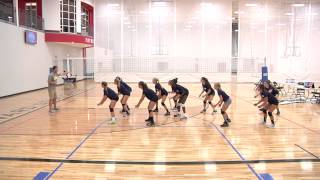 Shuffling Drill  Volleyball Drill [upl. by Oisinoid]