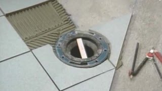 Tiling Around the Toilet Flange [upl. by Stover]