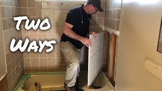 How To Remove BathtubShower Wall Tiles [upl. by Leikeze]