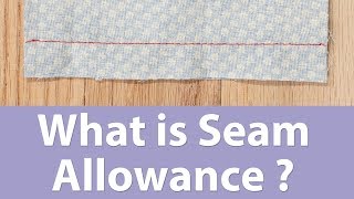 What is Seam Allowance  Sewing Basics [upl. by Sanoy]