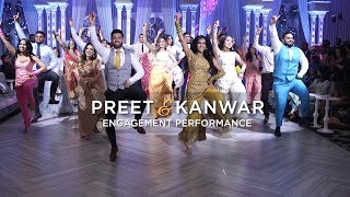 Preet amp Kanwar  Epic Engagement Performance [upl. by Keen205]