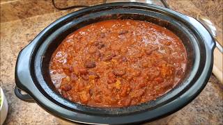 Homemade Chili in a Crock Pot [upl. by Stirling]