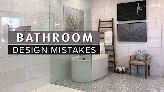 COMMON INTERIOR DESIGN MISTAKES  How to Fix Them  BATHROOM Dos and Donts [upl. by Aropizt]