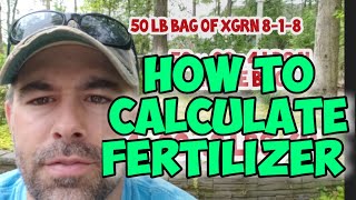 How to calculate Fertilizer [upl. by Tomkiel]