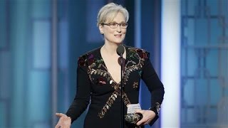 Meryl Streep Criticizes Trump at Golden Globes [upl. by Stalder]