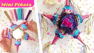 DIY Mini Piñata I Estrella ⭐️ I Decoración paso a paso [upl. by Annabelle]