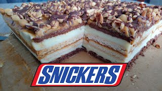 Ciasto Snickers bez pieczenia [upl. by Gillian]