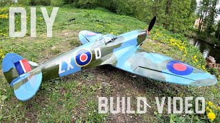 How to make Supermarine Spitfire RC Plane DIY [upl. by Layton973]