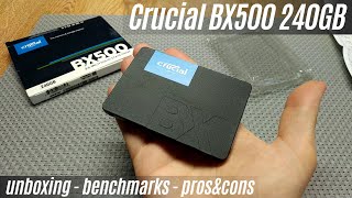 Crucial BX500 240GB SSD Review ★ Quick review of CT240BX500SSD1 [upl. by Schuman]