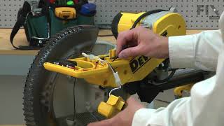 DeWALT Miter Saw Repair  How to Replace the Work Light [upl. by Higgins]