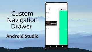 Cool Custom Navigation Drawer in Android Studio Tutorial [upl. by Wendell]