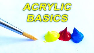 Acrylic Painting TIPS for Beginners  How to GET STARTED [upl. by Kironde445]