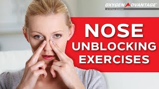 Nose Unblocking Exercises  How To Get Rid Of A Blocked Nose [upl. by Hall]