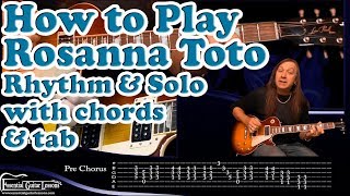 How to play Rosanna on guitar [upl. by Travax]