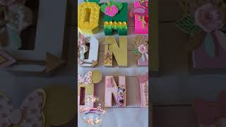 Letras 3D personalizadasDIYCraftCricut [upl. by Tarah]