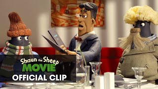 Shaun The Sheep Movie Official Clip – “Restaurant” [upl. by Hausner944]