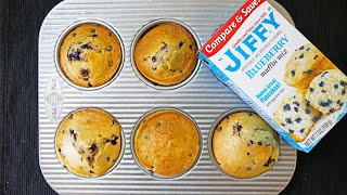 How to Make Jiffy Blueberry Muffin Mix [upl. by Nonnaehr]