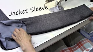 How to sew jacket sleeves  functioning sleeve buttons [upl. by Aziul]