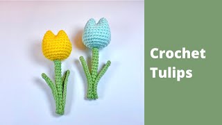 Crochet tulip  Crochet keychain [upl. by Trevar]