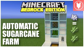 How to Make an Automatic Sugarcane Farm in Minecraft Bedrock [upl. by Loredana947]