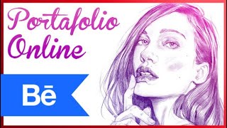 Como hacer un PORTAFOLIO digital online  BEHANCE [upl. by Lemire]