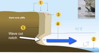 Cliffs and Wavecut platforms [upl. by Elnar]